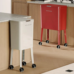 Large Capacity Kitchen Trash Can Lid Automatic Touchless Step Pedal Tall Rolling Wheels No Bend Home Household Bolsas Basura