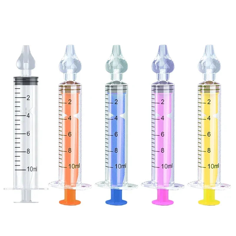10ML/20ML Baby Nose Cleaner Needle Tube Nasal Aspirator Reusable Baby Rhinitis Nasal Washer Syringe Nasal Irrigator for Children