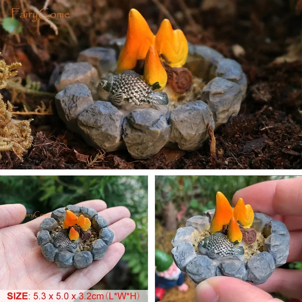 Miniature Garden Fairies Figurines Resin Mini Fairy Statue Figure Fairy Garden Ornaments Decorations Accessories