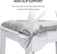 40x40cm Square Seat Cushion Indoor Seat Cushions Pillows with Ties Soft Comfortable Non Slip Chair Mat  for Office Desk YY098