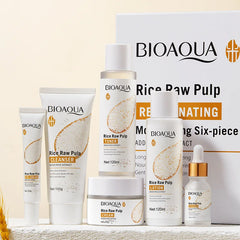 BIOAQUA Rice Brightening Skincare Collection — 6-Piece Ritual