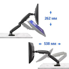 Adjustable PC Monitor Arm Support NB F80 Single Monitor Bracket Up To 30 Inches Computer Desk Mount Stand Adjustable Gas Spring