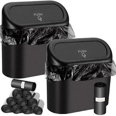 Car Trash Can (with Lid)  Small Car Trash Can, Leak-proof Mini Car Accessories