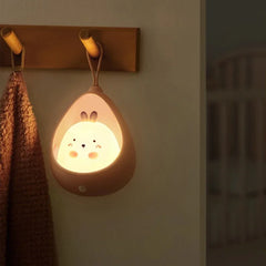 LED Night Light Intelligent Human Sensing USB Rechargeable Sleep Light Bedroom Bedside Corridor Desktop Decoration Table Lamp