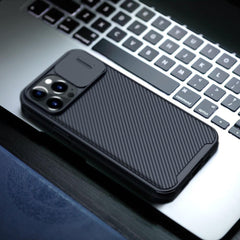 Étui de protection unique pour appareil photo pour iPhone 14 Pro Max / pour iPhone 13 Pro, avec cache coulissant protecteur pour appareil photo, coque rigide pour iPhone 12 mini, ajustée, fine, antichoc, avec cache coulissant pour appareil photo