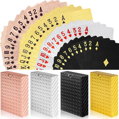 1 pair of waterproof playing cards, plastic playing cards, foil cards, novelty playing cards, adult playing cards, family gaming