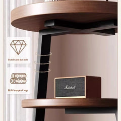 Modern Wooden Nightstand Bedside Table Cabinet Bedroom Furniture 2 Drawers Storage USB Charging Space Saving Furniture Bedroom