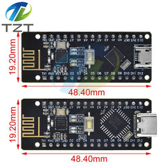 TZT 1/3PCS RF-Nano for Arduino Nano V3.0, Micro USB Nano Board ATmega328P QFN32 5V 16M CH340, Integrate NRF24l01+2.4G wireless