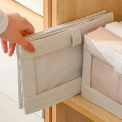 1pcs Visible Wardrobe Storage Organizers Cabinet Drawer Clothes Storage Box for T-Shirts Jeans Underwear Pants Organizer Box
