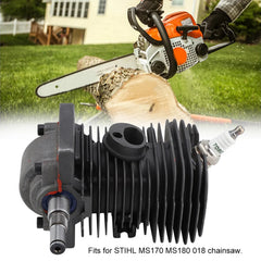 Cylinder Piston Crankshaft Engine Motor 38MM Cylinder Piston Crankshaft for  MS170 MS180 018 Chainsaw Engine Motor Cylinder