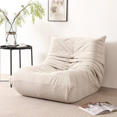 Corduroy Lazy Sofa - All Sponge Filled Floor Sofa, No-Legs Design for Living Room Bedroom