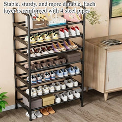 Simple shoe rack household multi-functional multi-storey doorway indoor and outdoor storage rack student dormitory storage rack