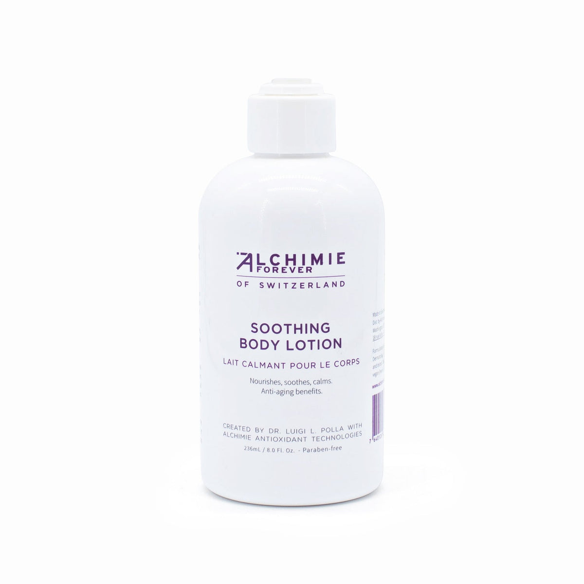 Lotion apaisante pour le corps ALCHIMIE FOREVER 8oz - Pompe manquante