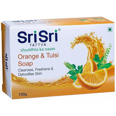 Savon à l'orange et au tulsi Sri Sri Tattva - 100gm