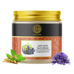 Crema facial natural antiacné Buddha - Para el acné, los granitos, las cicatrices y las marcas