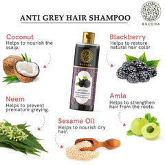 Shampooing pour cheveux gris Buddha Natural