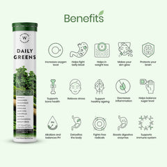 Wellbeing Nutrition Tabletas efervescentes Daily Greens