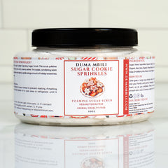 Exfoliante de azúcar espumoso de chispas de galleta de azúcar