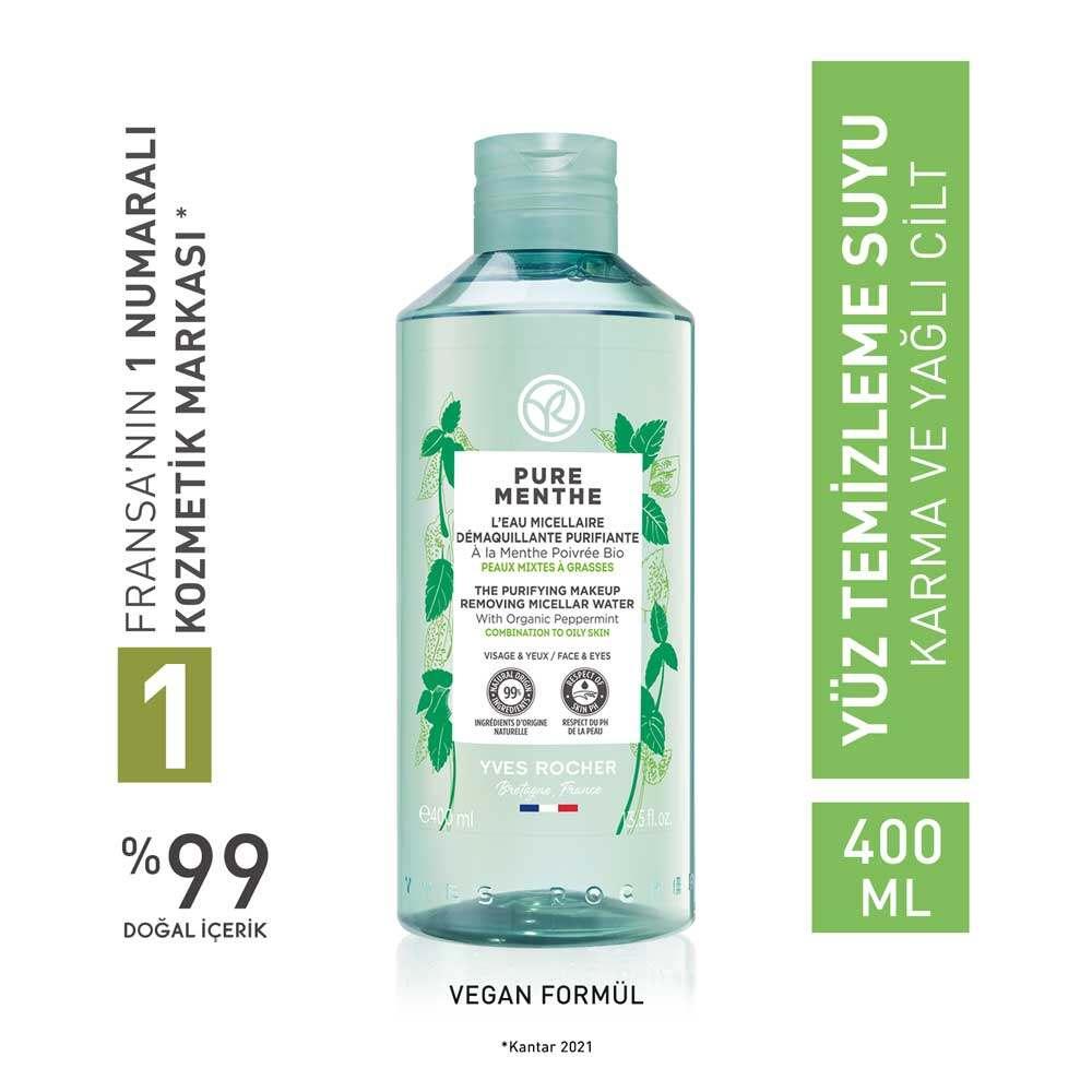 Eau micellaire démaquillante pour peaux mixtes à grasses - Formule douce, non irritante et équilibrante pour le sébum
