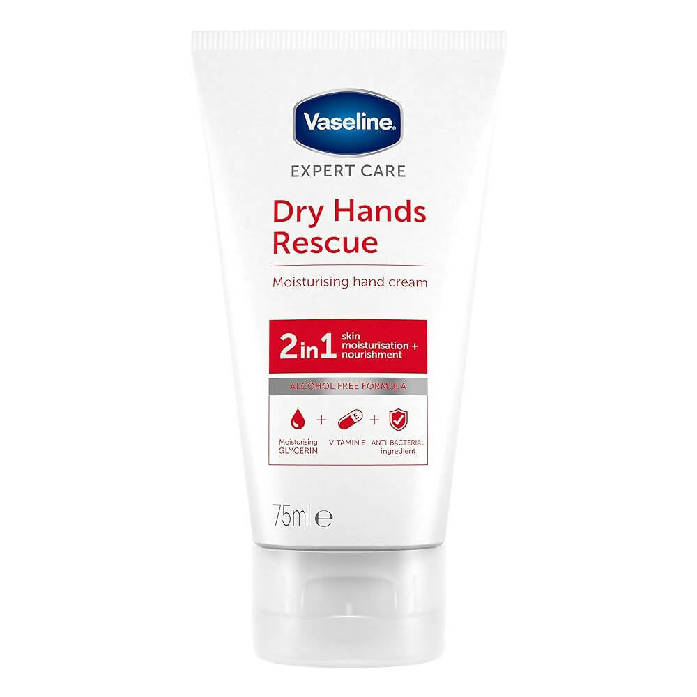 Vaseline Crema de manos reparadora 2 en 1 para manos secas