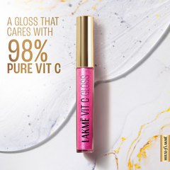 Lakme Superglow Vit C Gloss - Peachy Nude