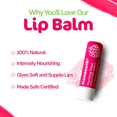 Mamaearth Baume à lèvres teinté 100 % naturel à la vitamine E et à la framboise