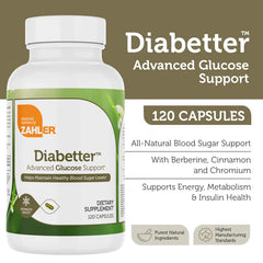 Zahler DiaBetter Advanced Blood Sugar Support 120 Capsules