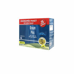 Ocean Plus Lemon Flavored Fish Oil - 100 Capsules, Omega-3 Rich EPA & DHA