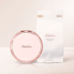 A'pieu Waterlock Cushion SPF50+ PA++++ Set 15g + 15g(Refill) #21 Light Beige