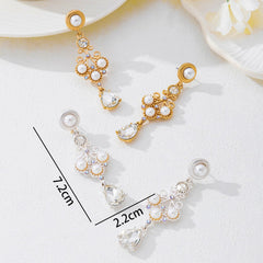 New Arrival Vintage Exquisite Drop Earrings For Women, Elegant High End Pearl Earrings, Versatile Temperament Fashion Hot Selling Jewelry