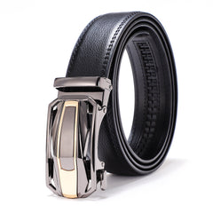 Ceinture élégante polyvalente décontractée et professionnelle pour homme, en cuir de vache double épaisseur, pour pantalon
