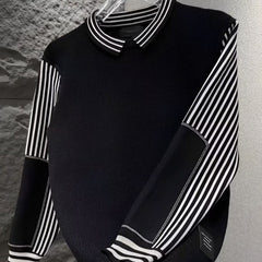 Mens Shirt-collar Knit Sweater For Spring And Autumn