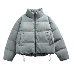 Mens Loose-Fit Padded Down Jacket Outerwear