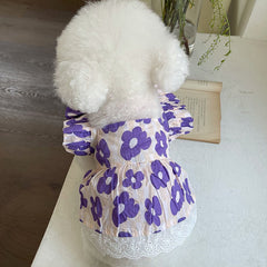 Robe florale pour chat et chien, vêtements pour animaux