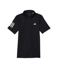 adidas Boys Club Tennis 3-Stripes Polo Shirt Black (2023) Large