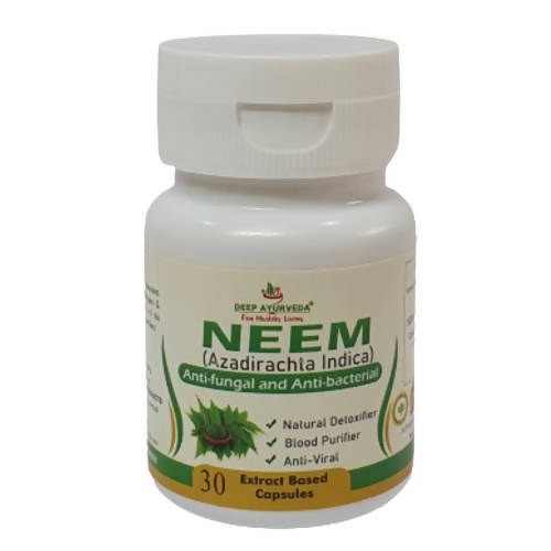 Gélules végétariennes Neem 500mg Deep Ayurveda