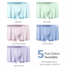 Caleçons boxers pour homme en soie glacée, respirants, évacuant l'humidité et ultra-doux, sous-vêtements confortables pour l'été