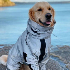 Imperméable tactique pour chien, veste shell réfléchissante, poncho imperméable