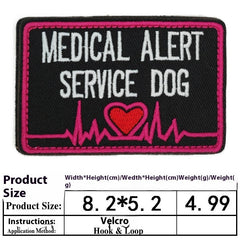 Accessoires pour chien, nouvel article pour animal avec fermeture auto-agrippante brodée, autocollant décoratif pour vêtement, motif brodé à la machine