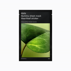 Abib Gummy Sheet Mask Heartleaf Sticker 27ml X 10ea