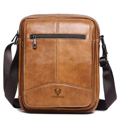 Genuine Leather Casual Crossbody Bag Vintage Cowhide