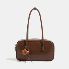 Womens Sophisticated Red Large-capacity Underarm Shoulder Bag