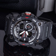 Mens Outdoor Transparent Watch With A Cool Dual-display Design