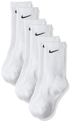 Nike Unisex Performance Cushion Crew Training Socks (3 Pair) WHITE M
