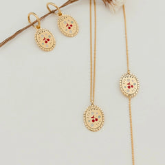 Retro Versatile 18k Necklace And Bracelet