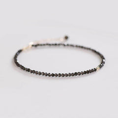 Ultra-fine Natural Obsidian Anklet For Women