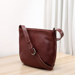 Womens Fashionable Washed-Effect Minimalist Shoulder Bag