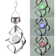 AGPtEK Solar Power LED Color Changing Wind Chime For Outdoor Garden Courtyard