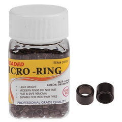 Anillo micro Allure de 4.0 mm (1000 unidades), castaño oscuro, suministros para extensiones de cabello