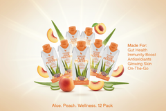 Forever Living Aloe Peaches Minis Boisson au gel d’aloe vera à la pêche Lot de 12